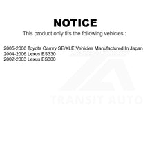 Load image into Gallery viewer, Front Rear Semi-Metallic Brake Pads Kit For Toyota Camry Lexus ES330 ES300