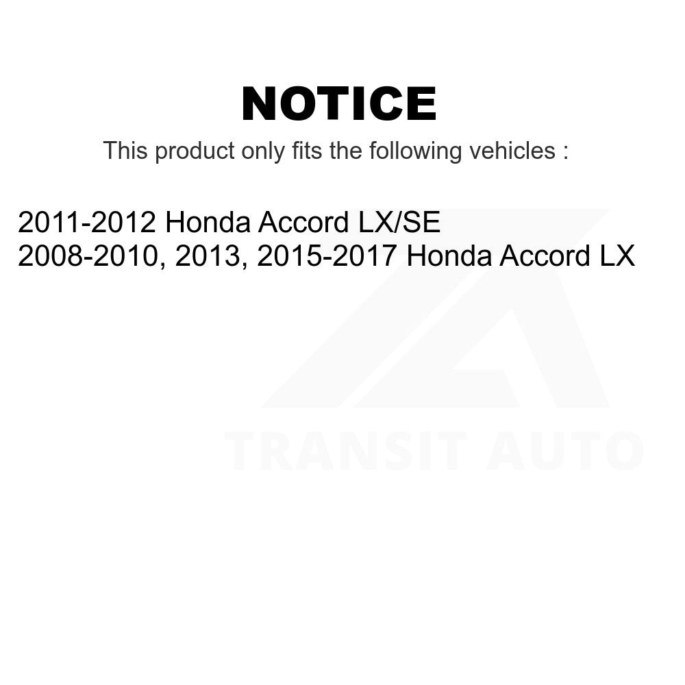 Front Rear Semi-Metallic Brake Pads Kit For Honda Accord