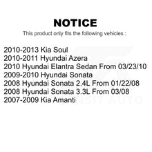 Charger l&#39;image dans la galerie, Front Rear Semi-Metallic Brake Pad Kit For Kia Hyundai Soul Sonata Elantra Azera