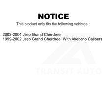 Load image into Gallery viewer, Front Rear Semi-Metallic Brake Pads Kit For Jeep Grand Cherokee