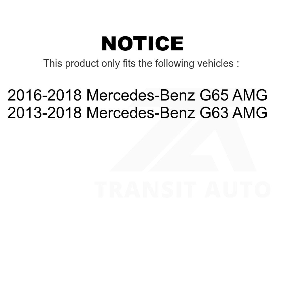 Front Rear Semi-Metallic Brake Pads Kit For Mercedes-Benz G63 AMG G65