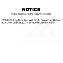 Load image into Gallery viewer, Front Rear Semi-Metallic Brake Pads Kit For Jeep Cherokee Chrysler 200