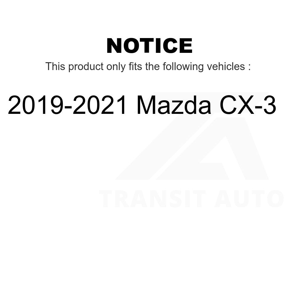 Front Rear Semi-Metallic Brake Pads Kit For 2019-2021 Mazda CX-3