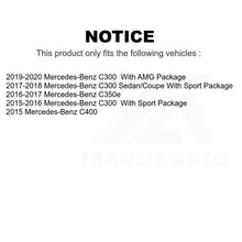 Charger l&#39;image dans la galerie, Front Rear Semi-Metallic Brake Pads Kit For Mercedes-Benz C300 C400 C350e