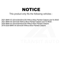 Load image into Gallery viewer, Front Rear Semi-Metallic Brake Pads Kit For BMW X3 X4