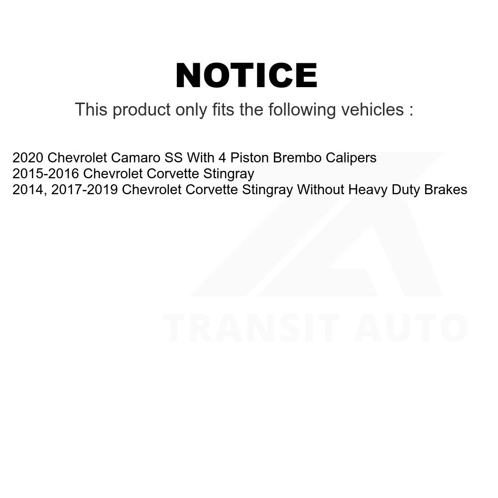 Front Rear Semi-Metallic Brake Pads Kit For Chevrolet Corvette Camaro