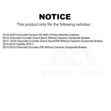 Load image into Gallery viewer, Front Rear Semi-Metallic Brake Pads Kit For Chevrolet Corvette Cadillac ATS