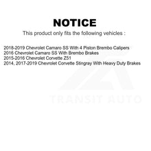 Load image into Gallery viewer, Front Rear Semi-Metallic Brake Pads Kit For Chevrolet Corvette Camaro