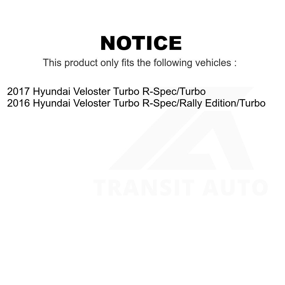 Front Rear Semi-Metallic Brake Pads Kit For Hyundai Veloster