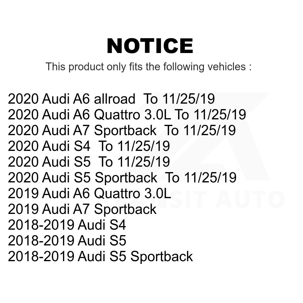 Front Rear Semi-Metallic Brake Pads Kit For Audi A6 Quattro S5 S4 Sportback A7