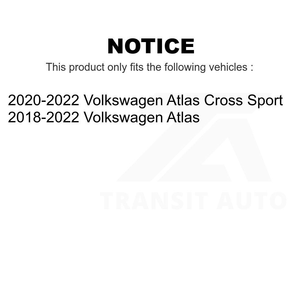 Front Rear Semi-Metallic Brake Pads Kit For Volkswagen Atlas Cross Sport