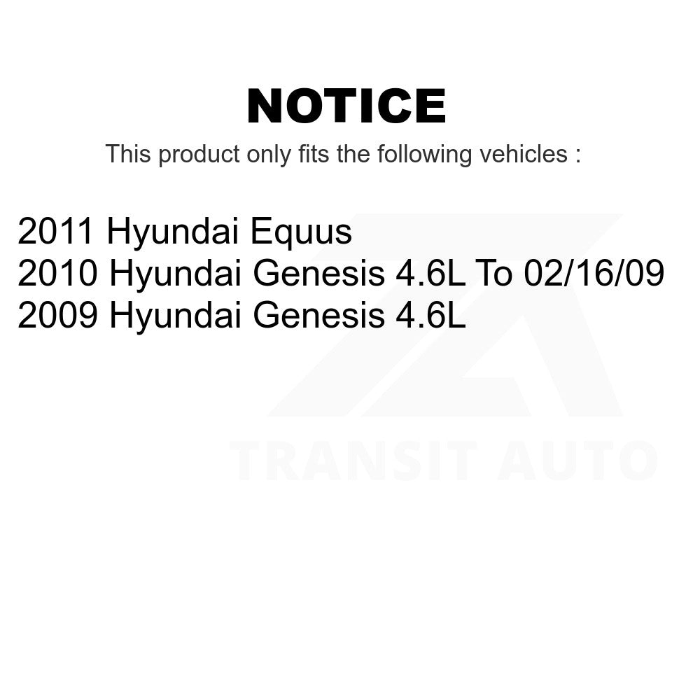 Front Rear Semi-Metallic Brake Pads Kit For Hyundai Genesis Equus