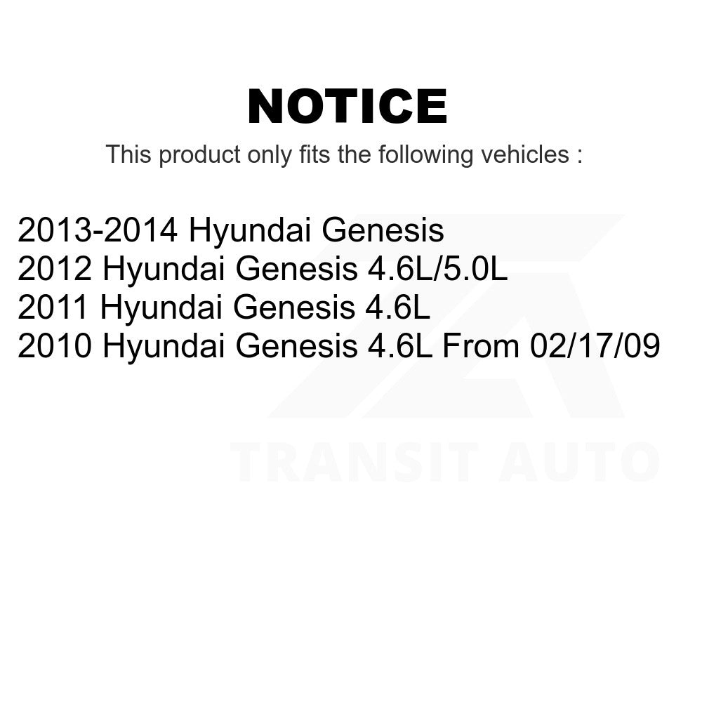 Front Rear Semi-Metallic Brake Pads Kit For Hyundai Genesis