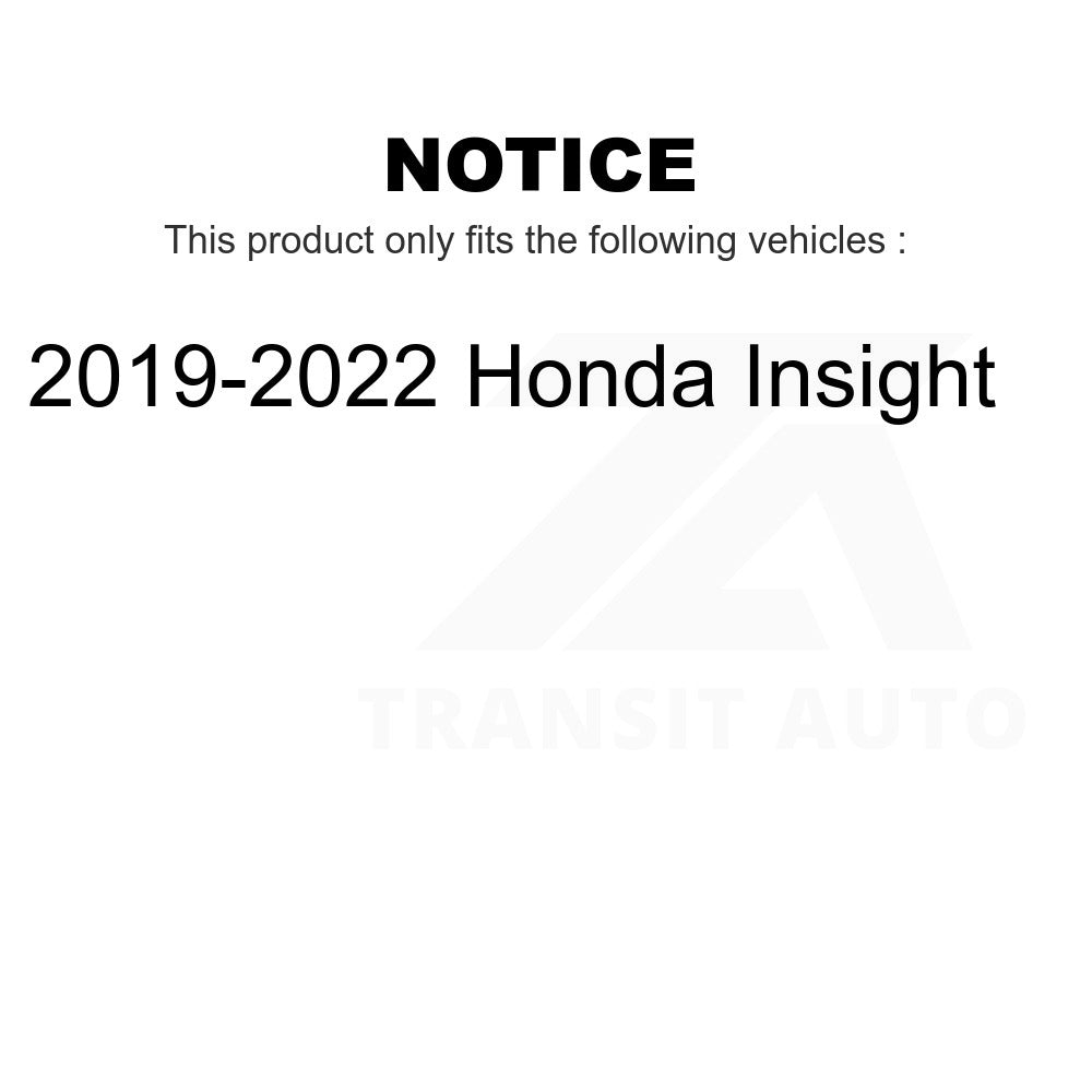 Front Rear Semi-Metallic Brake Pads Kit For 2019-2022 Honda Insight