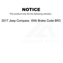 Charger l&#39;image dans la galerie, Front Rear Semi-Metallic Brake Pad Kit For 2017 Jeep Compass With Code BR3