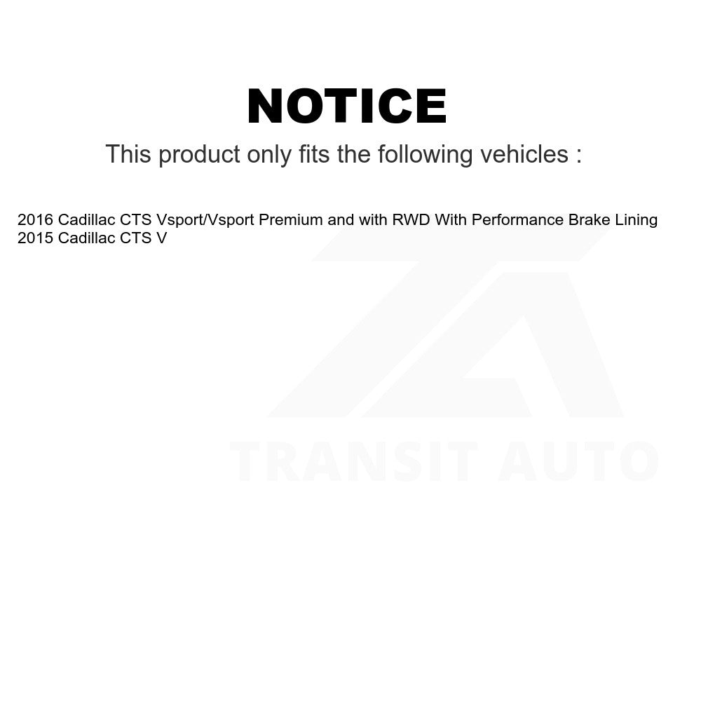 Front Rear Semi-Metallic Brake Pads Kit For Cadillac CTS