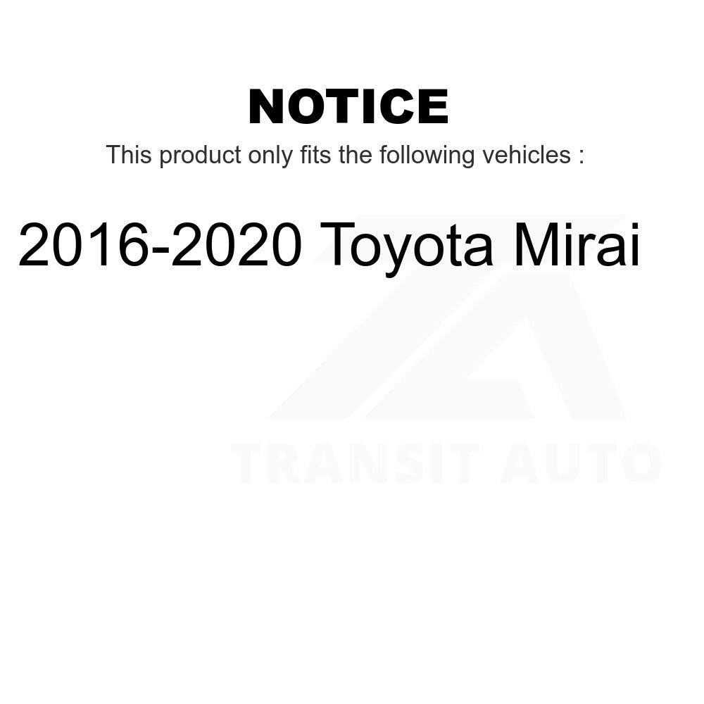 Front Rear Semi-Metallic Brake Pads Kit For 2016-2020 Toyota Mirai