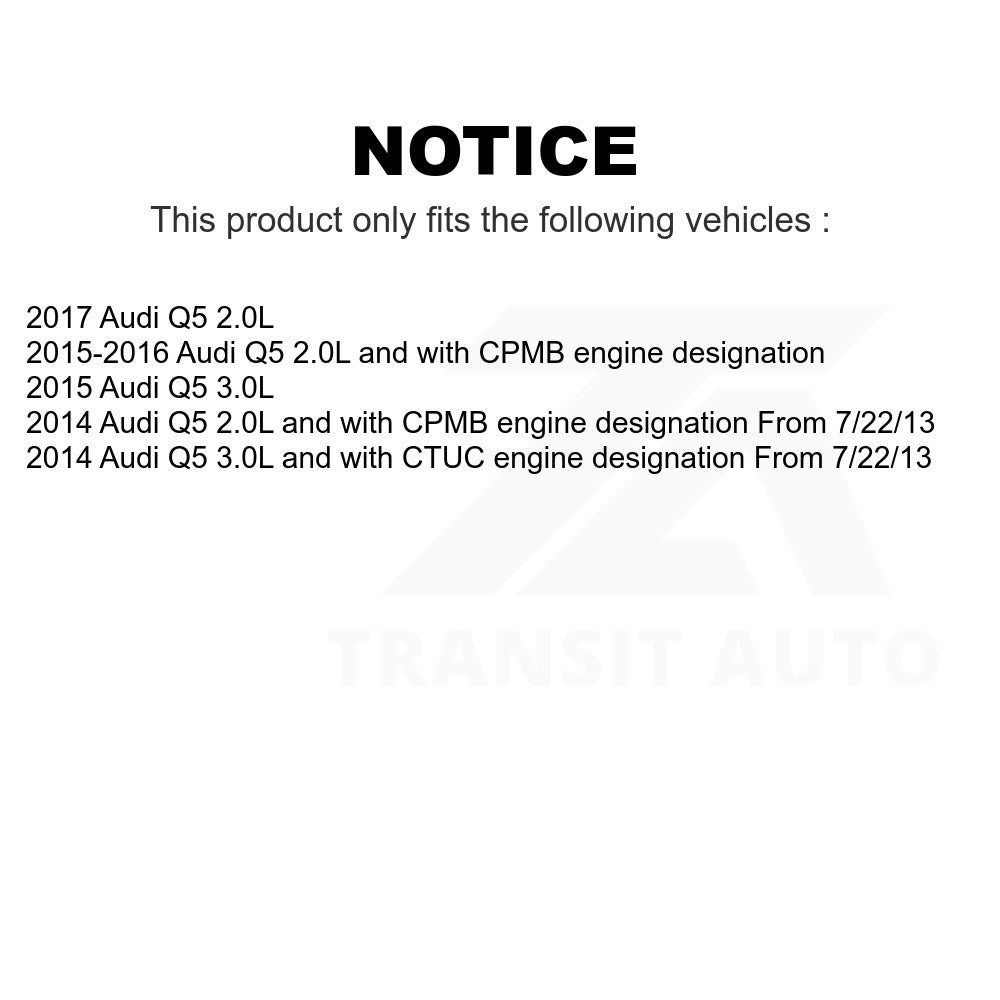 Mpulse Front Disc Brake Pads Wear Sensor (2 Pack) For Audi Q5