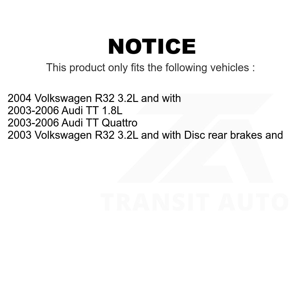 Mpulse Front Disc Brake Pads Wear Sensor (2 Pack) For Audi TT Quattro Volkswagen