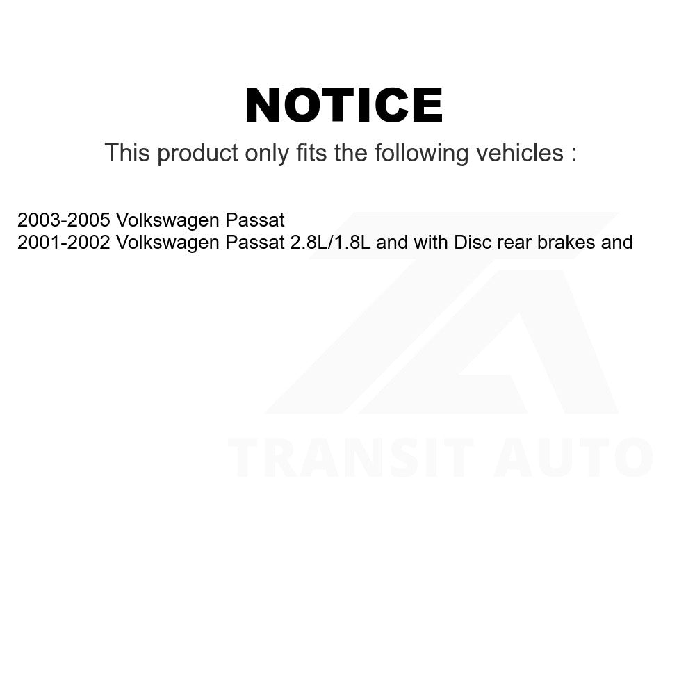 Mpulse Front Disc Brake Pads Wear Sensor (2 Pack) For Volkswagen Passat