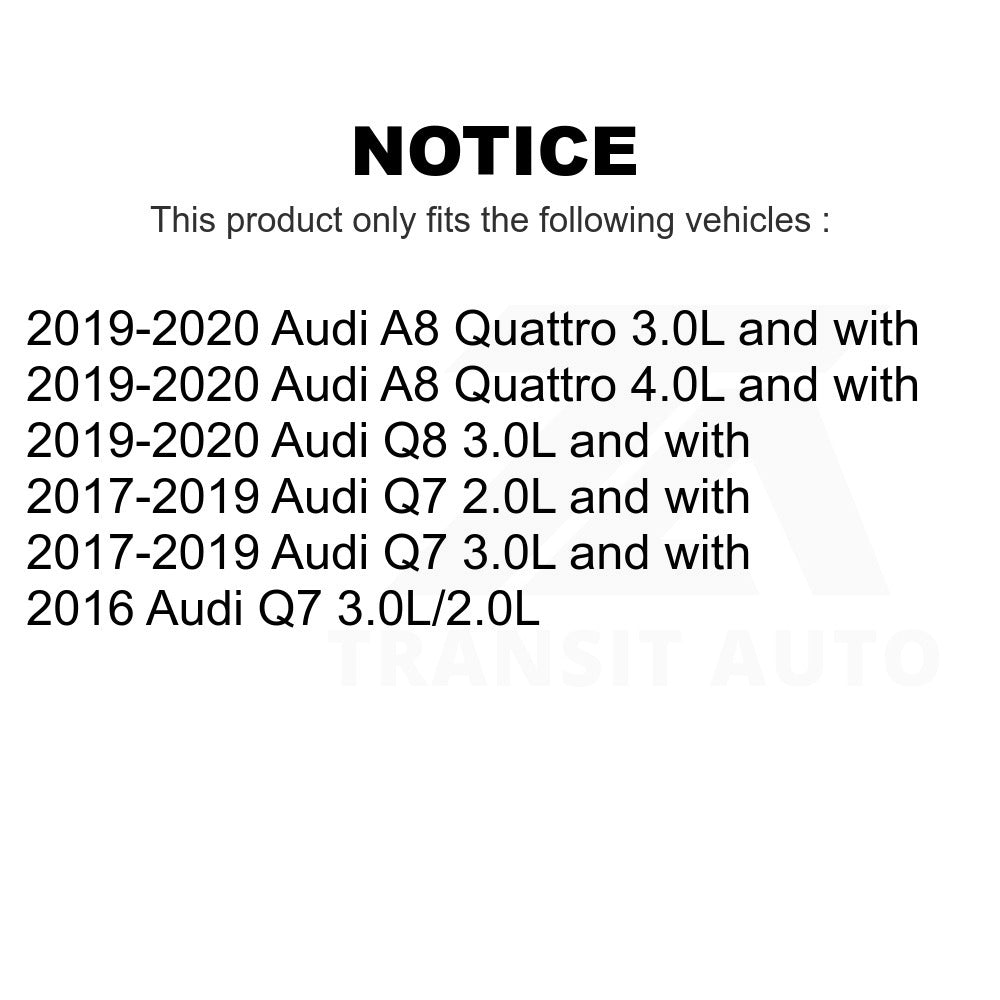 Mpulse Front Rear Disc Brake Pads Wear Sensor (4 Pack) For Audi Q7 Q8 A8 Quattro