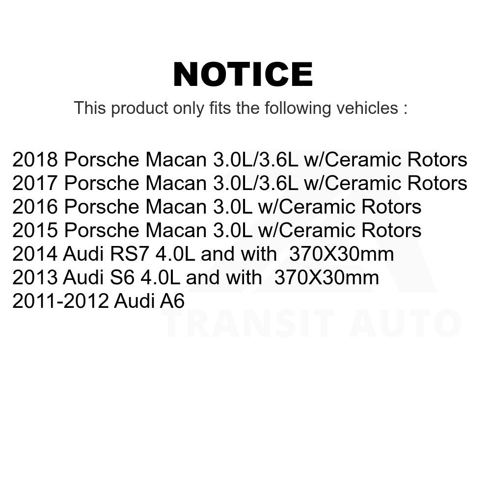 Mpulse Rear Disc Brake Pads Wear Sensor (2 Pack) For Porsche Macan Audi A6 S6