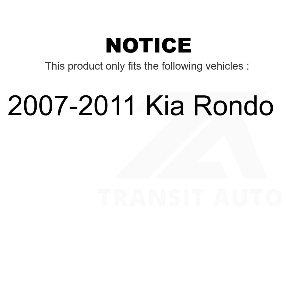 Rear Suspension Shock Absorber And Strut Mount Kit For 2007-2011 Kia Rondo