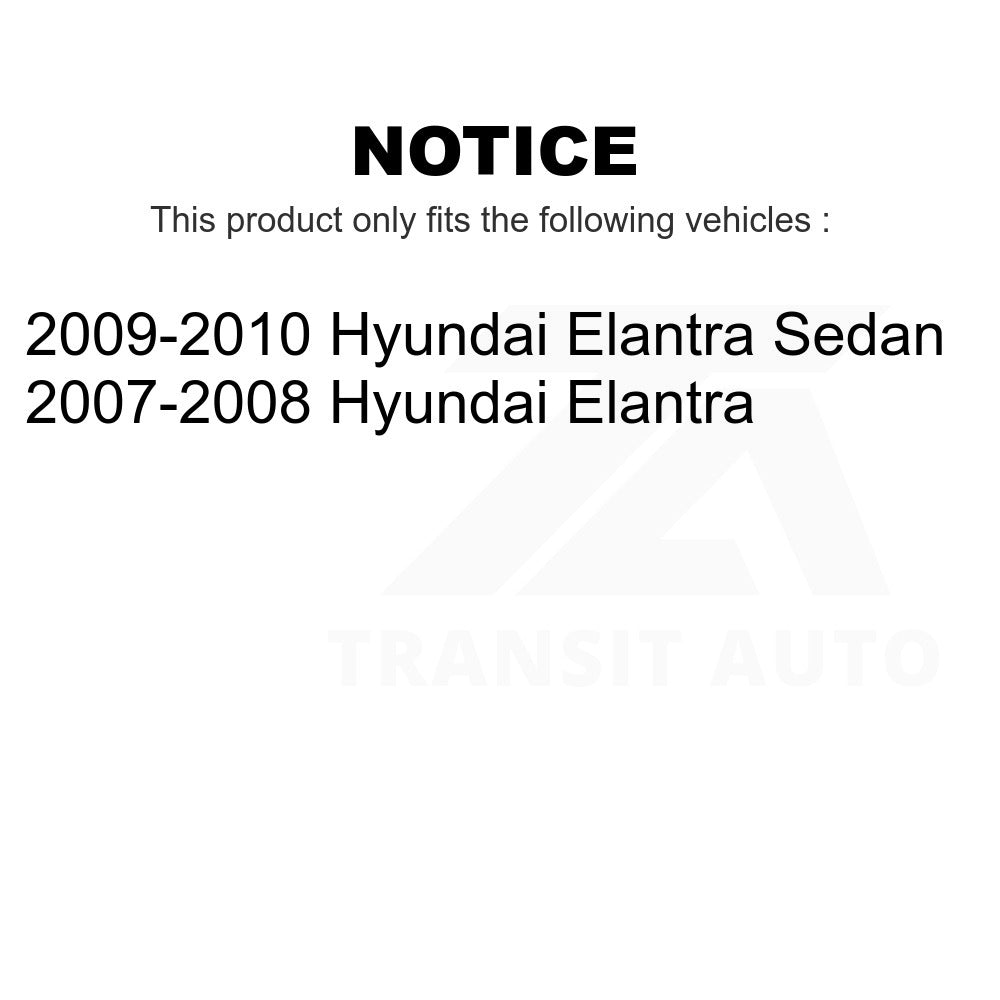 Rear Suspension Shock Absorber And Strut Mount Kit For Hyundai Elantra