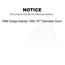 Charger l&#39;image dans la galerie, Front Rear Semi-Metallic Brake Pads And Drum Shoes Kit For Dodge Dakota