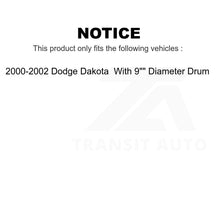 Charger l&#39;image dans la galerie, Front Rear Semi-Metallic Brake Pads And Drum Shoes Kit For Dodge Dakota