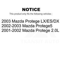 Charger l&#39;image dans la galerie, Front Rear Semi-Metallic Brake Pads And Drum Shoe Kit For Mazda Protege Protege5