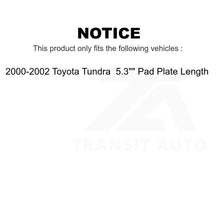 Charger l&#39;image dans la galerie, Front Rear Semi-Metallic Brake Pads And Drum Shoes Kit For Toyota Tundra