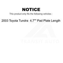 Charger l&#39;image dans la galerie, Front Rear Semi-Metallic Brake Pads And Drum Shoes Kit For Toyota Tundra