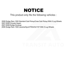 Charger l&#39;image dans la galerie, Front Rear Semi-Metallic Brake Pads And Parking Shoe Kit For Dodge Ram 1500