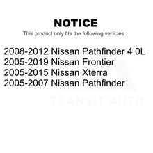 Charger l&#39;image dans la galerie, Front Rear Semi-Metallic Brake Pads &amp; Parking Shoes Kit For Nissan Frontier