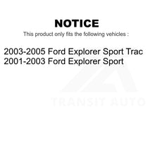 Charger l&#39;image dans la galerie, Front Rear Semi-Metallic Brake Pads Parking Shoe Kit For Ford Explorer Trac