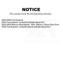 Charger l&#39;image dans la galerie, Front Rear Semi-Metallic Brake Pads And Parking Shoes Kit For Ford Explorer