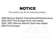 Charger l&#39;image dans la galerie, Front Rear Semi-Metallic Brake Pads And Parking Shoes Kit For Ford Escape