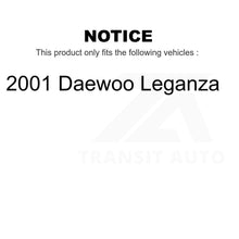 Charger l&#39;image dans la galerie, Front Rear Semi-Metallic Brake Pads Parking Shoes Kit For 01 Daewoo Leganza