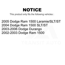 Load image into Gallery viewer, Front Rear Semi-Metallic Brake Pads And Parking Shoe Kit For Dodge Ram 1500