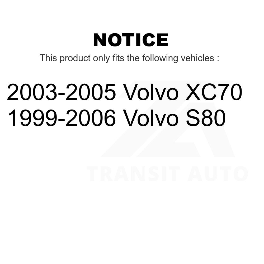 Front Rear Semi-Metallic Brake Pads And Parking Shoe Kit For Volvo S80 XC70