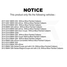 Charger l'image dans la galerie, Front Rear Semi-Metallic Brake Pads Parking Shoe Kit For BMW 328i 320i 428i