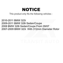 Load image into Gallery viewer, Front Rear Semi-Metallic Brake Pads And Parking Shoes Kit For BMW 328i 323i