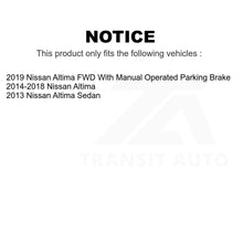 Load image into Gallery viewer, Front Rear Semi-Metallic Brake Pads And Parking Shoes Kit For Nissan Altima