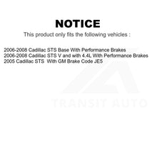 Charger l&#39;image dans la galerie, Front Rear Semi-Metallic Brake Pads And Parking Shoes Kit For Cadillac STS