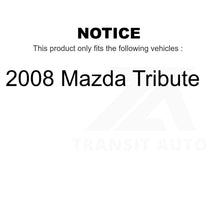 Charger l&#39;image dans la galerie, Front Rear Semi-Metallic Brake Pads And Parking Shoes Kit For 2008 Mazda Tribute