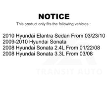 Charger l&#39;image dans la galerie, Front Rear Semi-Metallic Brake Pads Parking Shoes Kit For Hyundai Sonata Elantra