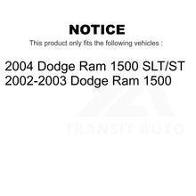 Charger l&#39;image dans la galerie, Front Rear Semi-Metallic Brake Pads And Parking Shoes Kit For Dodge Ram 1500