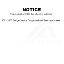 Charger l&#39;image dans la galerie, Front Rear Semi-Metallic Brake Pads And Parking Shoes Kit For Dodge Stratus