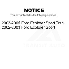 Charger l&#39;image dans la galerie, Front Rear Semi-Metallic Brake Pads And Parking Shoe Kit For Ford Explorer Sport